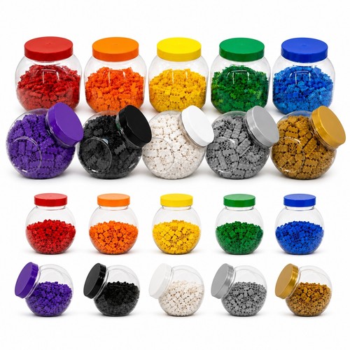 Plastic storage jar 650ml - plastic, 3.2l