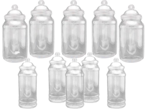 Plastic sweet jars - plastic, storage