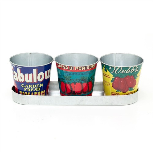 Set vintage style tomato - set, 3