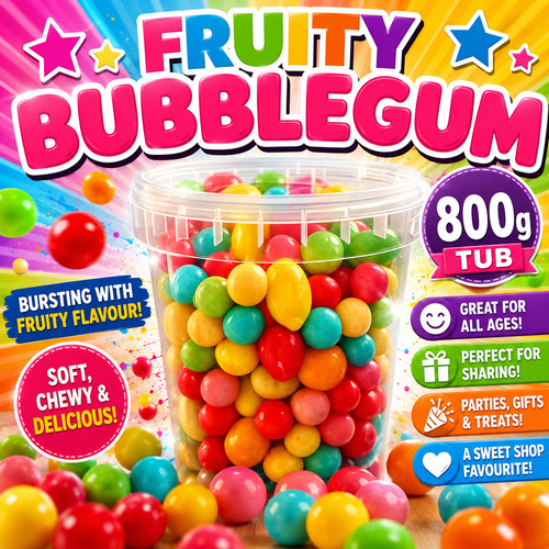 Fruity bubblegum tub 800g - bubblegum, |