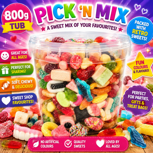 Pick mix sweet tub 800g - 800g, |
