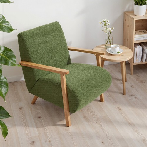 Retro green upholstered tub - retro,