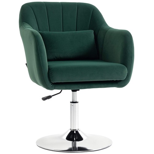 Retro velvet swivel tub chair - retro,