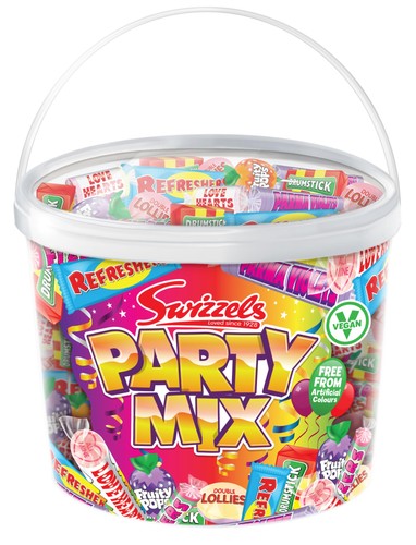 Party mix tub 785g - tub, retro