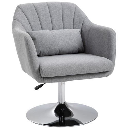 Homcom retro linen - homcom, swivel