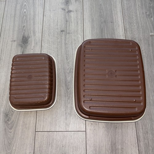 Retro tupperware brown food - tupperware,